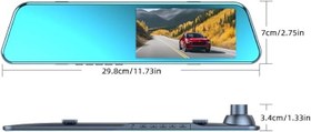 Resim Gaman PRS-S16 Araç İçi Kamera, 1080p Full HD, 4.5'' IPS Ekran, Çift Kamera, Geri Görüş Kamerası, 140° Geniş Açı 
