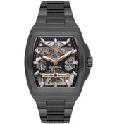 Resim Santa Barbara Polo Racquet Club Sb.1.10630-4 Otomatik Mekanizmalı Kare Kadranlı Çelik Kordon Çelik Kasa 5 Atm Suya Dayanıklı Siyah Renk Erkek Kol Saati Siyah 