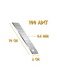 Resim Kupa Tyson Maket Bıçağı Falçata Yedeği 18 X 0.4 Mm. - 100 Adet 