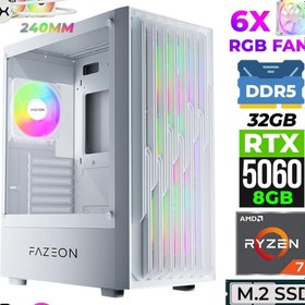 Resim Xaser Astra X430 Ryzen 7 7800X3D 32 GB RAM DDR5 1 TB SSD M.2 Nvme 8GB RTX5060 Sıvı Soğutmalı FreeDOS Oyuncu Bilgisayarı 
