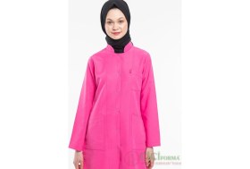 Resim Cici Forma Hakim Yaka Pembe Önlüğü 