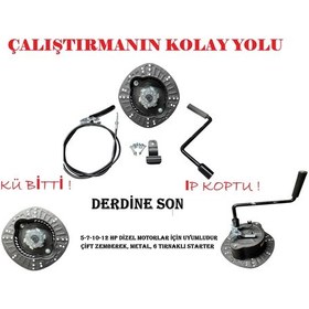 Resim 8 Kwa Dizel Jeneratör Uyumlu Marşlı,kurmalı Starter 