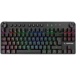 Resim Rampage KB-RMW23 Scout Bluetooth Rgb LED Lc Layout Jixian Blue Switch Gaming Mechanical Keyboard 