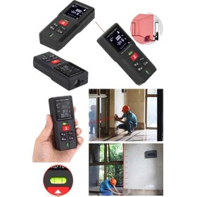 Resim PremiumPort Pratik ve Hassas Dijital Lazer Mesafe Ölçüm Cihazı 60M El Tipi 