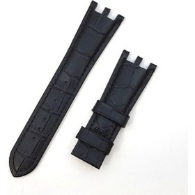 Resim Versace Hakiki Deri Saat Kayşı Kordonu Siyah 24 Mm 