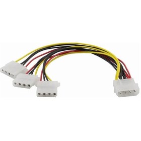 Resim Power Çoklayıcı Kasa Içi 4 Pin Molex 1 Erkek 3 Dişi Kablo 