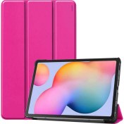 Resim Fuchsia Lenovo Tab M10 Fhd TB-X606F 10.3 Inç 2. Nesil Lenovo Tab M10 Plus Için Ince Hafif Akıllı Kapak M10 Plus TB-X606F - X606X 10,3" Fhd 2021 Pembe 