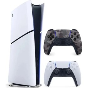 Resim Sony Playstation 5 Slim Dijital Edition +2. Kamuflaj Dualsense 