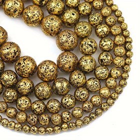 Resim 4/6/8/10/12mm Yuvarlak Delikli Taş Aralayıcı Boncuklar, El Yapımı DIY Kolye Küpe Takı Aksesuarları için Taş Malzemesi ile 