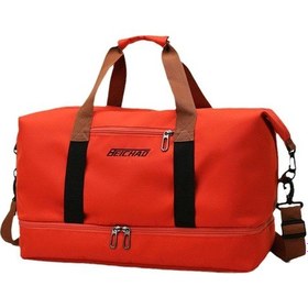 Resim Monyee Suy Geçirmez Oxford Kumaş Seyahat Çantası, Islak-kuru Ayrımı, Tek Omuz/el/çapraz Taşıma, 46x28x25cm, Turuncu Turuncu 