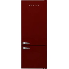 Resim Vestel Retro NFK52001 Bordo No-Frost Buzdolabı 