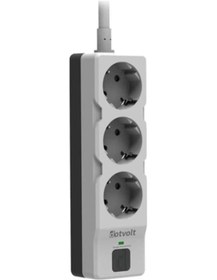 Resim Dotvolt 8683581070345 Surge Hunter 1050 Joule 1.5m Kablolu Üçlü Akım Korumalı Priz 