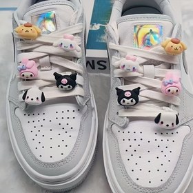Resim 7 adet Sanrio için for hello kitty ve Arkadaşları Ayakkabı Şarj Seti - Sevimli Çizgi Film Süslemeleri Sneaker'lar, Çoraplar ve Bileklikler için, Kendin Yap DIY Moda Aksesuarı, Sanrio, Pil Olmadan 