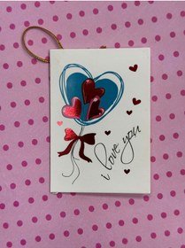 Resim demontecraft Hediye kartı not karti 6.5x9.5 ölçü 1 adet 