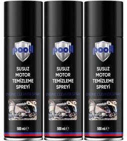Resim POOLL Susuz Motor Temizleme Spreyi 500 ML 3 Adet Motor Temizleme Spreyi Motor Yıkama Spreyi 