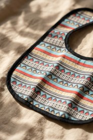 Resim DYZSTAR Bebek Mama Önlüğü 3 lü Set - Boho Tribal Serisi Su Geçirmez Sıvı İtici Kumaş Leke Tutmaz Çıtçıtlı Ay 