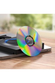 Resim TeknoFaji Harici CD/DVD Sürücü USB 3.0 Type-C CD DVD Yazıcı SD/TF ve USB Yuvaları Optik Sürücü CD 
