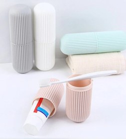 Resim Banyo Organizer Seyahat Tipi Diş Macunu Diş Fırçası Kabı 