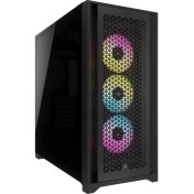 Resim CC-9011242-WW Icue 5000D Rgb Airflow 3XAF120 Mid-Tower Siyah Gaming Kasa 