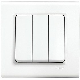 Resim Viko Linnera Beyaz Üçlü Anahtar 