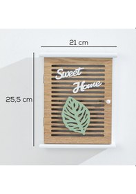 Resim Porsima 2069 Duvara Montajlı Dekoratif Anahtarlık Dolabı 21x25,5c 
