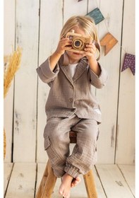 Resim Oliven The Kid Oliventhekid Vizon Renk Müslin Ceket Vizon Vizon 