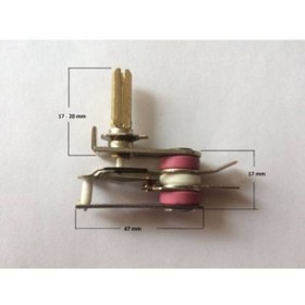 Resim Runda Kısa Mil Semaver , Çay Makinesi Termostat , Mil Uzunluğu 2 Cm , 220 Volt - 10 Amper Ayar Otomat 