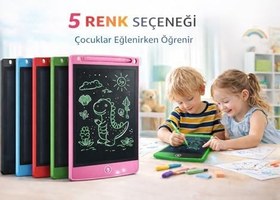 Resim Baibian LCD Grafik Yazı Çizim Tableti, 8.5 inç Dijital Yazı Tahtası, Dokunmatik Kalemli, Çocuklar için Taşınabilir Çizim Tableti, Renk Seçenekli (kırmızı) 