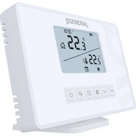 Resim General Mitra Ht300s Rf Haftalık Programlı Kablosuz Oda Termostat 