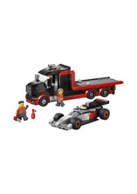 Resim LEGO® City Audi F1® Yarış Arabalı F1® Sergileme Kamyonu 60493 – 7 Yaş Üzeri için Minifigür İçeren Oyuncak Yapım Seti (508 Parça) 