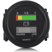 Resim Chuangyinshop Variant1 Senyar 12v 24v 36v 48v 72v Led Dijital Pil Göstergesi Saat Metreli Araç Batarya Ölçer 