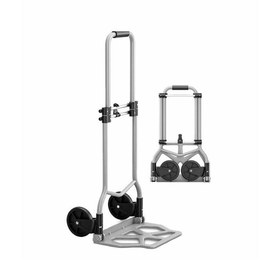 Resim İntertek Katlanabilir Yük Taşıma Arabası 60 kg - Gri -Siyah 