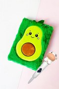 Resim Avokado Çizgili Peluş Defter ve Sevimli Squshi Kalem Set 