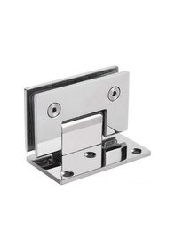 Resim Gajeena Paslanmaz Çelik 304 Kalın Tek Taraflı Banyo Kapısı Menteşesi, 90 Derece Çerçevesiz Cam Kapı İçin Parlak Yüzey 