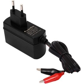 Resim Power-Xtra 6W DC 6V 500mA Priz Tipi Akü Şarj Adaptör (Krokodilli) 