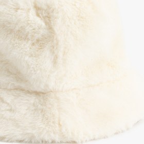 Resim Kadın Peluş Bucket Şapka 