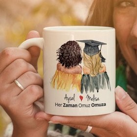 Resim Her Zaman Omuz Omuza Mezuniyet Kupası 