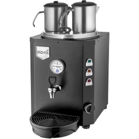 Resim Remta Çay Ocağı Kazanı 13 Lt 2 Demlik Elektrikli Siyah 