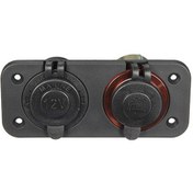 Resim Çakmak Soketi + Şarj 12V Soketi Tekne Karavan 