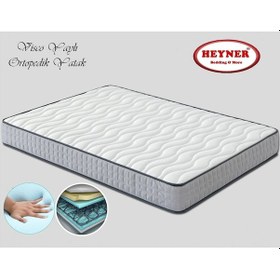 Resim Uzunbebe Heyner Visco Yaylı Yatak 100X200 Cm Ortopedik Visco Yaylı Yatak 