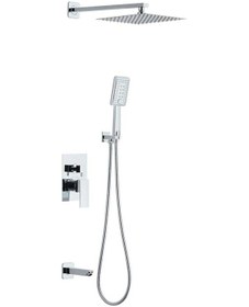 Resim Duxxa Ankastre Duş Seti Kare (Krom) Diğer 