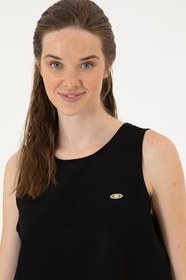 Resim U.S. Polo Assn. Kadın Siyah Gömlek Kısa Kollu 50306458-VR046 