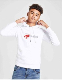 Resim Thundercats Font Baskılı Unisex Çocuk Kapüşonlu Beyaz Sweatshirt (528931814) Beyaz 