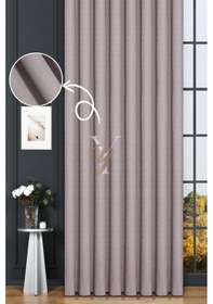 Resim Keten Fon Perde V-4027 Küllü Gri Çok Renkli 