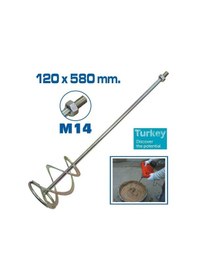 Resim Topshop Th14343 Boya Alçı Ve Harç Karıştırıcı Uç 120x580 Mm 