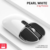 Resim Jingyi Küçük Orta El Mini Kablosuz Fare 2.4g Bluetooth Bilgisayar Dizüstü Dizüstü Macbook Pad Tablet Şarj Edilebilir Sessiz Mause (Yurt Dışından) 