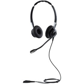 Resim Jabra Q711383 Biz 2400 II Duo USB Çağrı Merkezi Kablo Kulaklığı UC/Yumuşak Telefonlar/USB Masa Telefonları, Denetleyici Programlanabilir Tuşlar, Gürültü Önleme, Siyah 