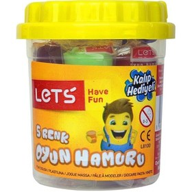 Resim Lets 5 Renk Oyun Hamuru 5X20 Gr. L8100 