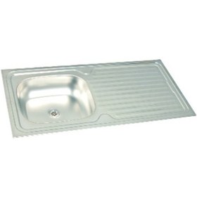 Resim Ekosan 50 x 100 304 Kalite Paslanmaz Eviye + Sifon 