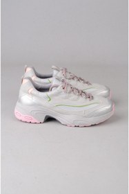 Resim SEÇ KUNDURA SEÇ 34120 KALIN TABANLI KADIN SNEAKERS GRİ-PEMBE 